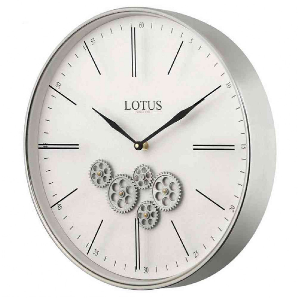 ساعت دیواری لوتوس مدل 300310 سیلور