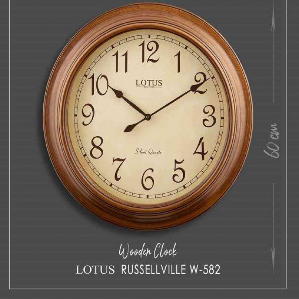 ساعت دیواری لوتوس مدل W-582-RUSSELLVILLE