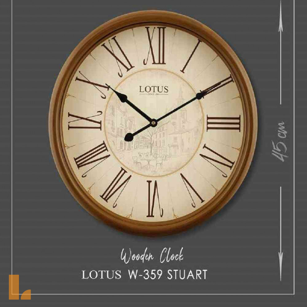 ساعت دیواری لوتوس مدل W-359-STUART