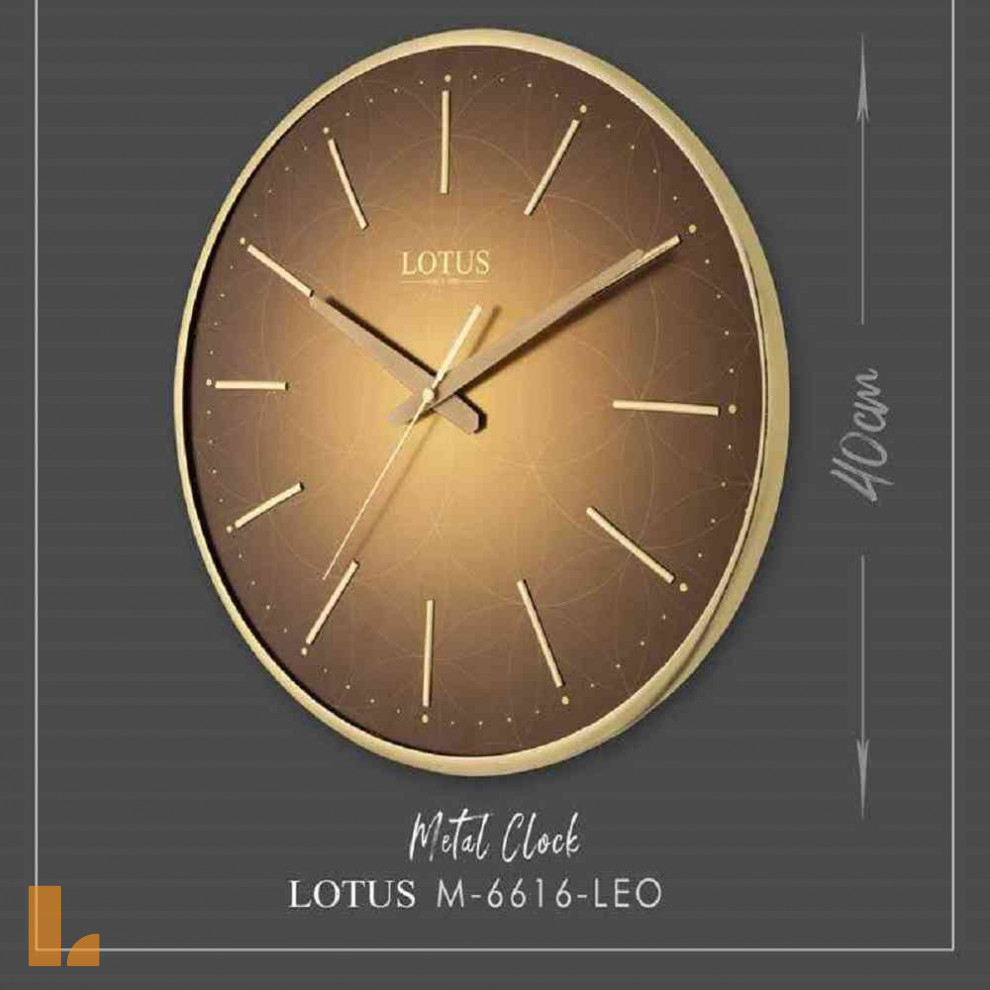 ساعت دیواری لوتوس مدل M-6616-LEO