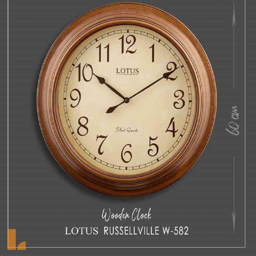 ساعت دیواری لوتوس مدل W-582-RUSSELLVILLE