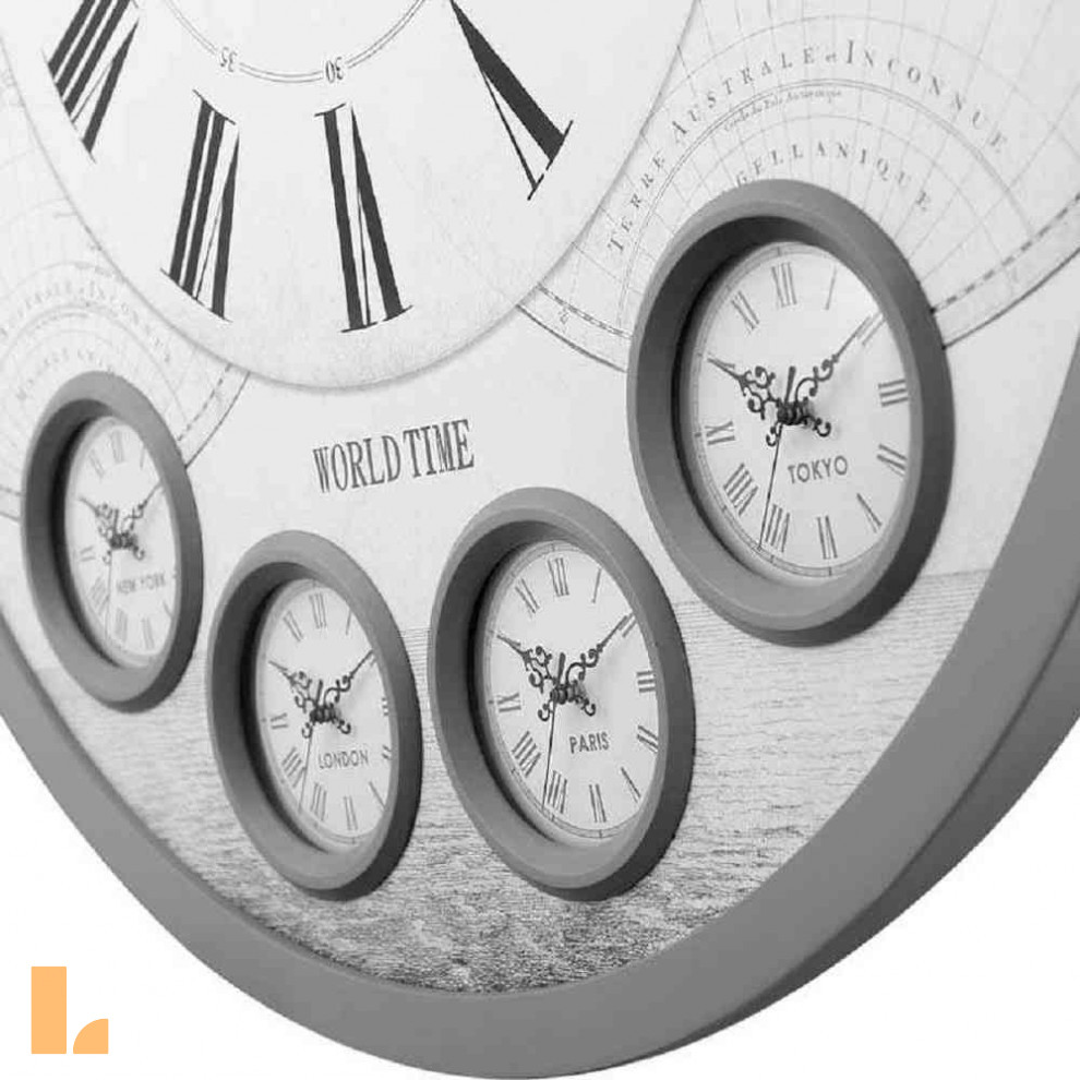 ساعت دیواری لوتوس مدل ELA-90901-GRAY